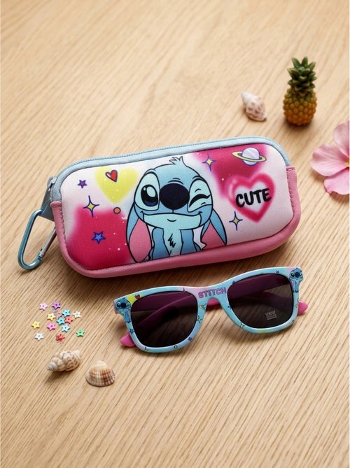 Lot de 2 lunettes de soleil avec étui Stitch Disney - Kiabi Lot de 2 lunettes de soleil avec étui Stitch Disney - Kiabi