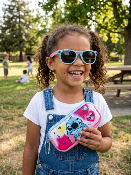 Lot de 2 lunettes de soleil avec étui Stitch Disney - Kiabi Lot de 2 lunettes de soleil avec étui Stitch Disney - Kiabi