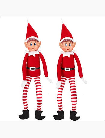 Lot de 2 lutins coquins originaux de 30 cm - elves behavin’ badly