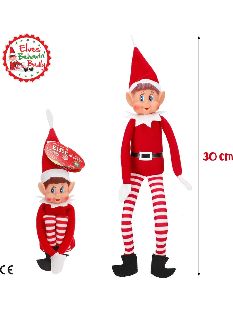 Lot de 2 lutins coquins originaux de 30 cm - elves behavin’ badly Rouge - Kiabi