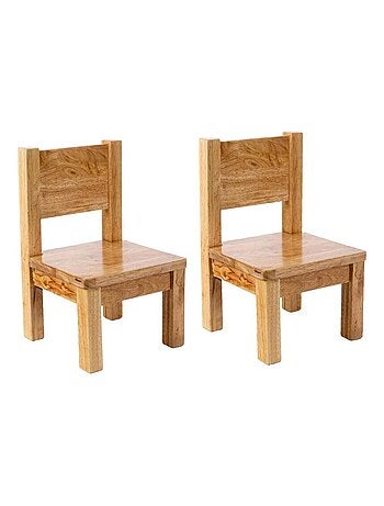 Lot de 2 Ma première chaise Enfant Montessori Vert sauge