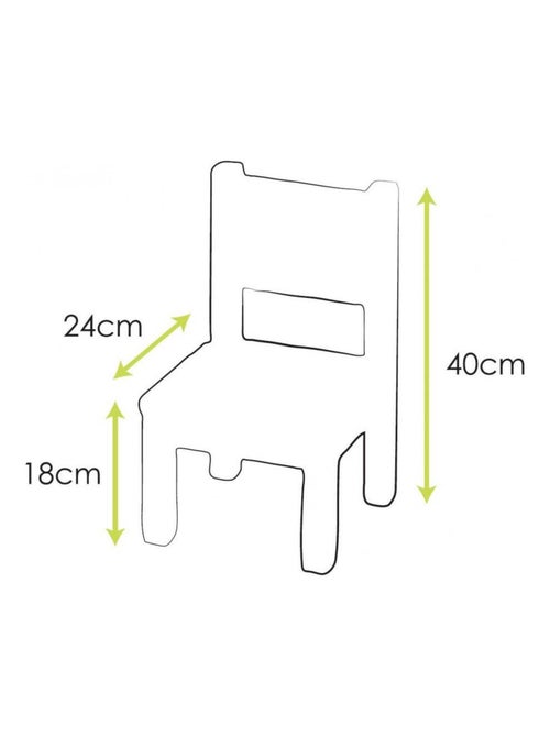 Lot de 2 Ma première chaise Enfant Montessori Bois naturel - Kiabi