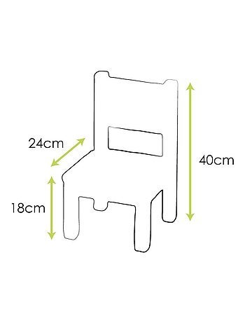 Lot de 2 Ma première chaise Enfant Montessori Vert sauge