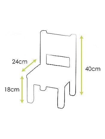 Lot de 2 Ma première chaise Enfant Montessori Vert sauge