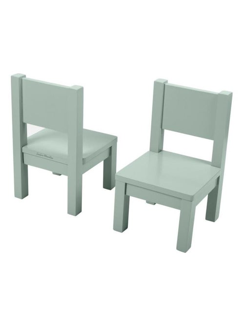 Lot de 2 Ma première chaise Enfant Montessori Vert sauge - Kiabi