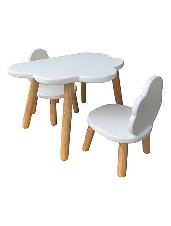 Lot de 2 Ma première chaise Enfant Nuage Blanc