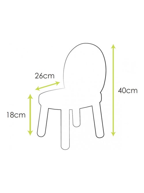 Lot de 2 Ma première chaise Enfant Nuage Blanc - Kiabi