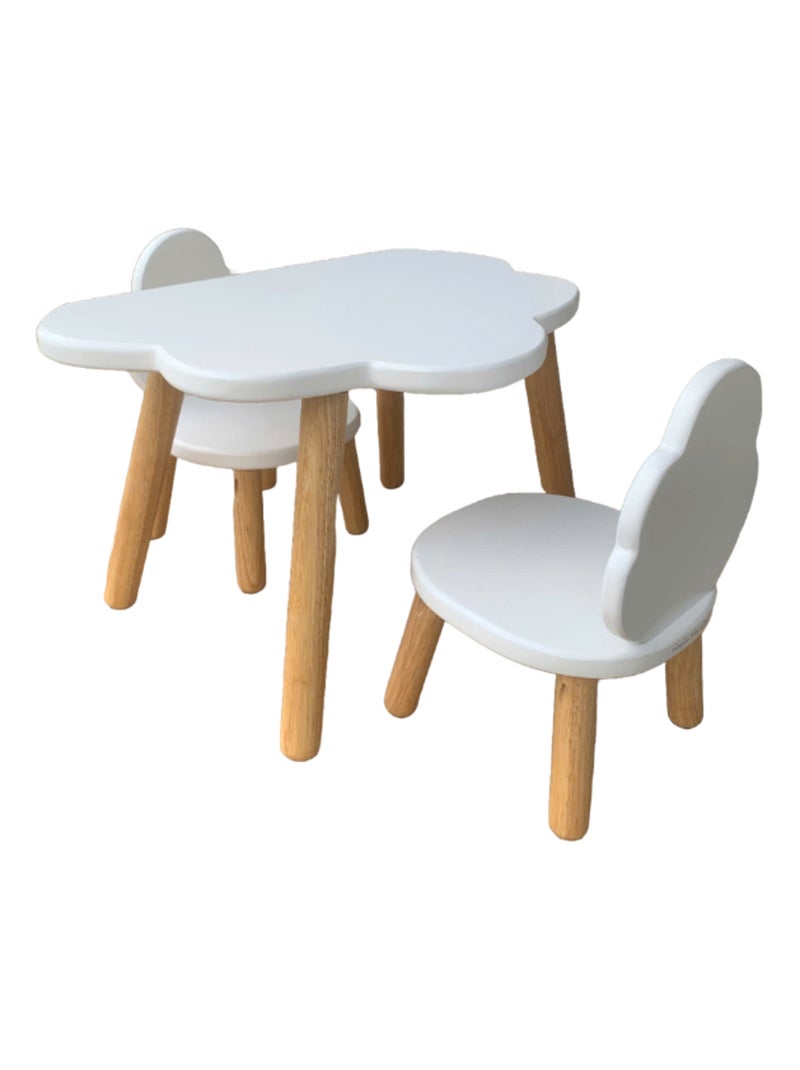 Lot de 2 Ma première chaise Enfant Nuage Blanc Gris - Kiabi