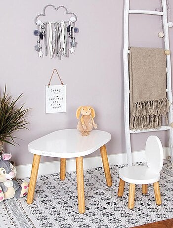 Lot de 2 Ma première chaise Enfant Ovaline Blanc