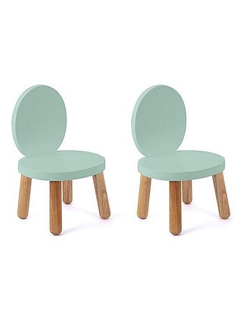 Lot de 2 Ma première chaise Enfant Ovaline Blanc