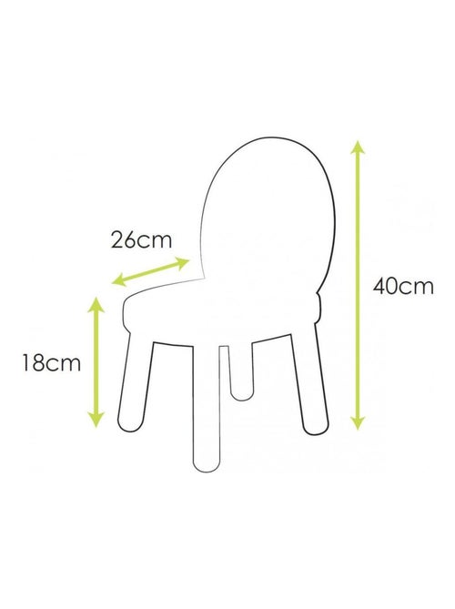 Lot de 2 Ma première chaise Enfant Ovaline - Kiabi