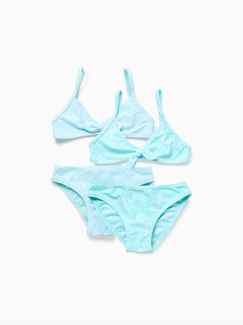 Lot de 2 maillots de bain 2 pièces avec nœud décoratif - Kiabi