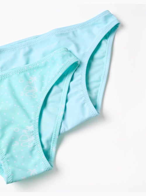 Lot de 2 maillots de bain 2 pièces avec nœud décoratif - Kiabi