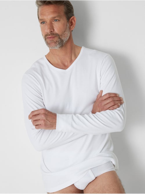 Lot de 2 maillots de corps chauds col V - DAXON - Kiabi