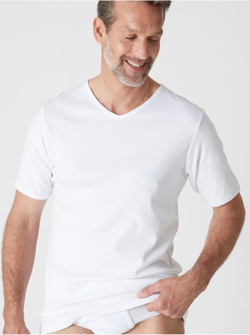 Lot de 2 maillots de corps chauds col V - DAXON - Kiabi