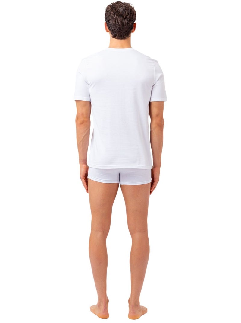 Lot de 2 Maillots de corps col rond homme en coton FU5053 Fila Blanc - Kiabi