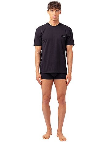 Lot de 2 Maillots de corps col rond homme en coton FU5053 Fila