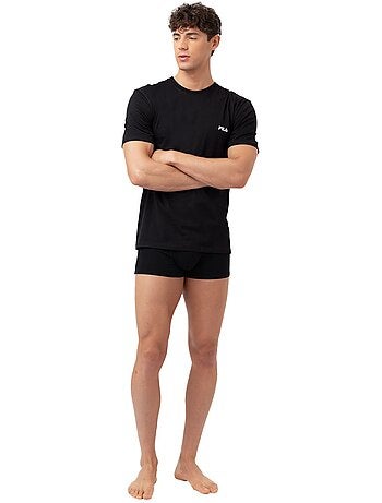 Lot de 2 Maillots de corps col rond homme en coton FU5053 Fila