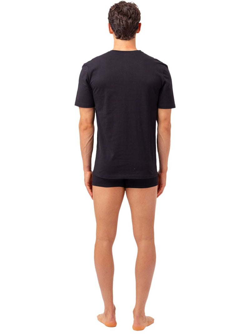 Lot de 2 Maillots de corps col rond homme en coton FU5053 Fila Noir - Kiabi