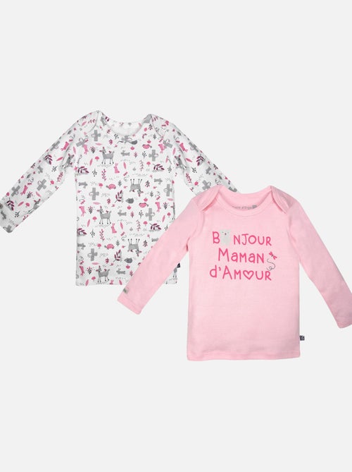 LOT DE 2 MAILLOTS DE CORPS FANTINE - Kiabi