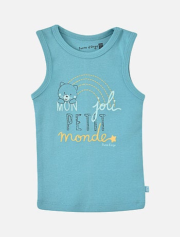 LOT DE 2 MAILLOTS DE CORPS GARCON ELIMANE