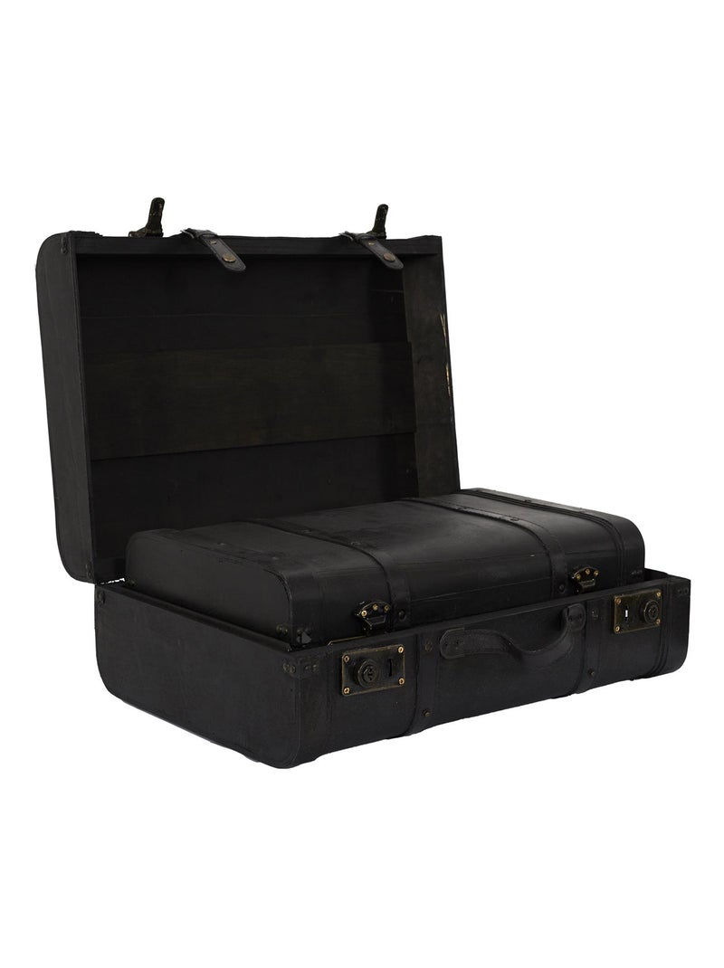 Lot de 2 malles collection CHARBON D'ANTAN Noir Noir - Kiabi