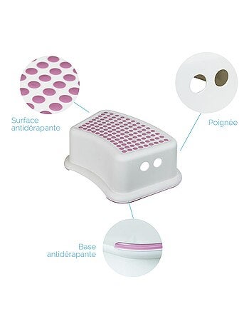 Lot de 2 Marchepieds antidérapants en plastique - Monsieur Bébé