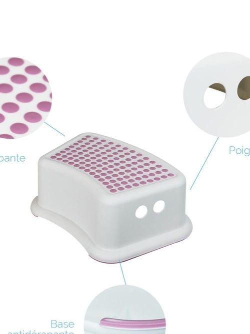 Lot de 2 Marchepieds antidérapants en plastique - Monsieur Bébé - Kiabi