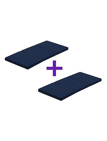 Lot de 2 matelas pour lit de voyage pliable DREMI – Mousse HR D23, 120 x 60 cm, épaisseur 5 cm