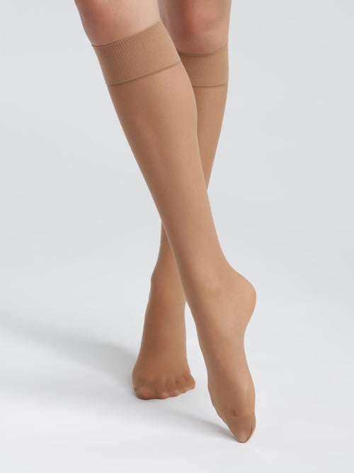 Lot de 2 mi-bas semi-opaque GOOD - Kiabi