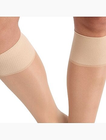 Lot de 2 Mi-Bas Transparents 20D Beauty Resist