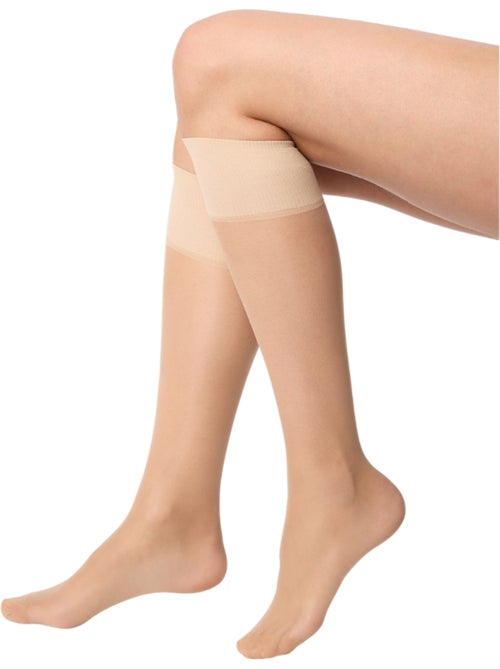 Lot de 2  Mi-Bas Transparents 20D Beauty Resist - Kiabi
