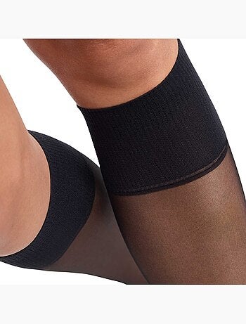 Lot de 2 Mi-Bas Transparents 20D Beauty Resist