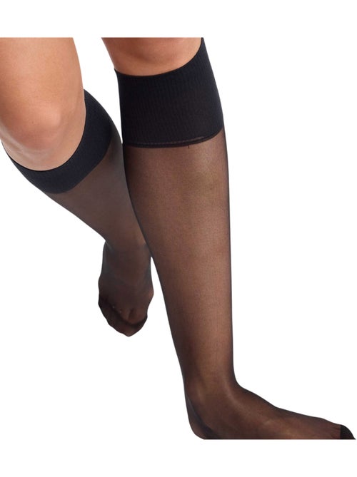 Lot de 2 Mi-Bas Transparents 20D Beauty Resist - Kiabi Lot de 2 Mi-Bas Transparents 20D Beauty Resist - Kiabi