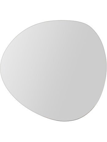 Lot de 2 miroirs adhésifs formes galets 20/30cm miroir