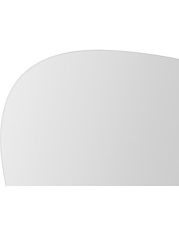Lot de 2 miroirs adhésifs formes galets 20/30cm miroir