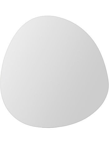 Lot de 2 miroirs adhésifs formes galets 30/40cm MIROIR