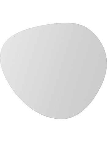 Lot de 2 miroirs adhésifs formes galets 30/40cm MIROIR
