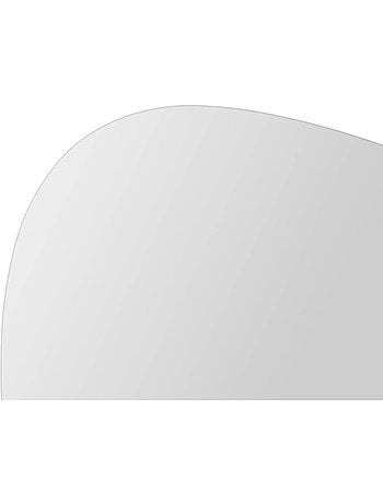 Lot de 2 miroirs adhésifs formes galets 30/40cm miroir