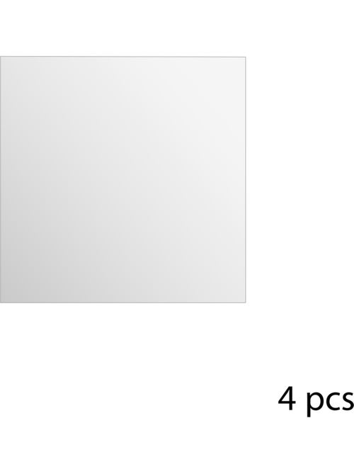 Lot de 2 miroirs carrés adhésifs en verre - Kiabi