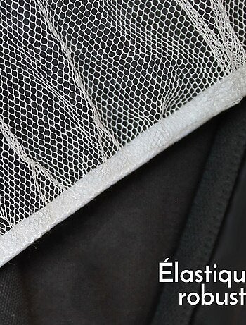 Lot de 2 moustiquaires universelles pour poussette - Blanc