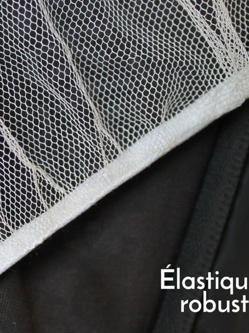 Lot de 2 moustiquaires universelles pour poussette - Blanc - Kiabi Lot de 2 moustiquaires universelles pour poussette - Blanc - Kiabi