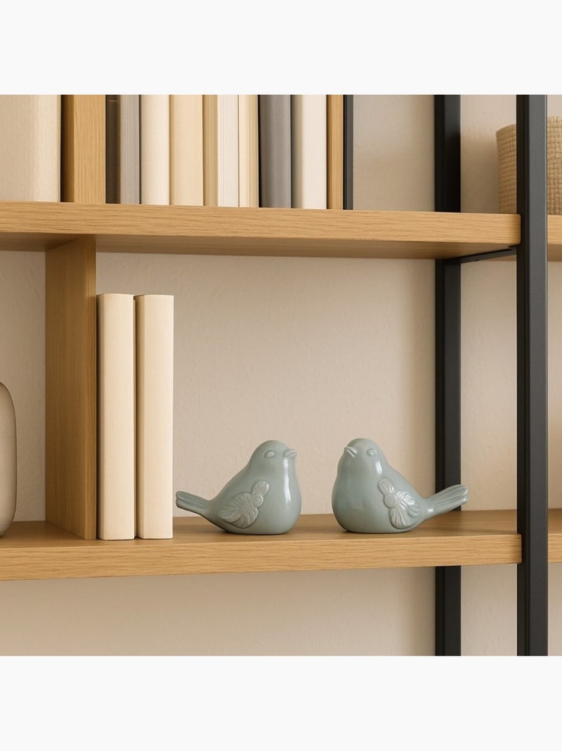 Lot de 2 oiseaux déco vert 11cm Vert - Kiabi