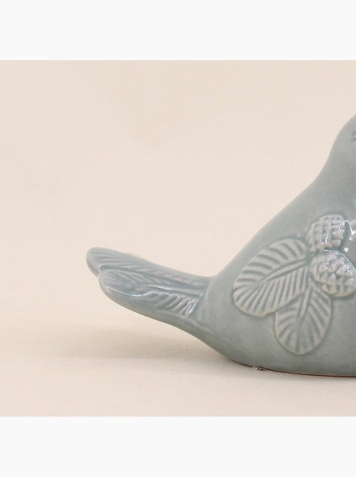 Lot de 2 oiseaux déco vert 11cm - Kiabi