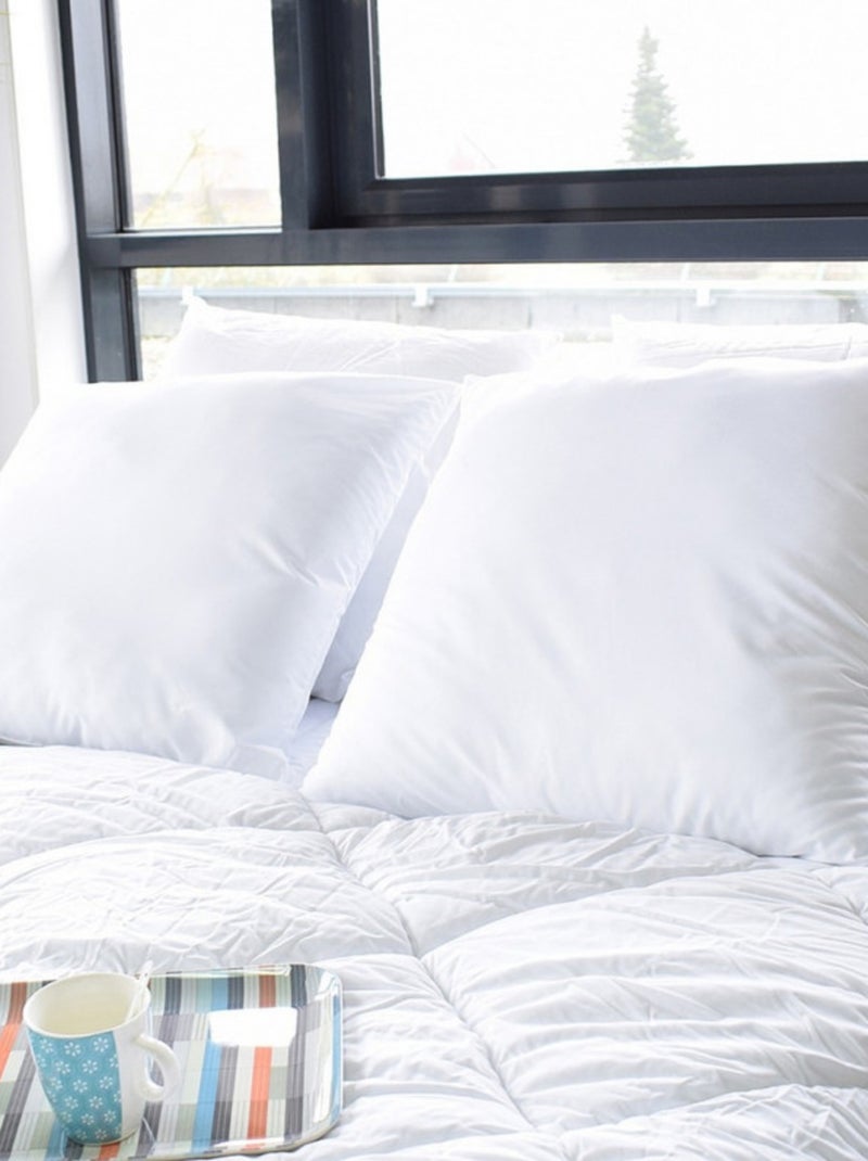 Lot de 2 oreillers - Bleu Calin - Polyester Blanc - Kiabi