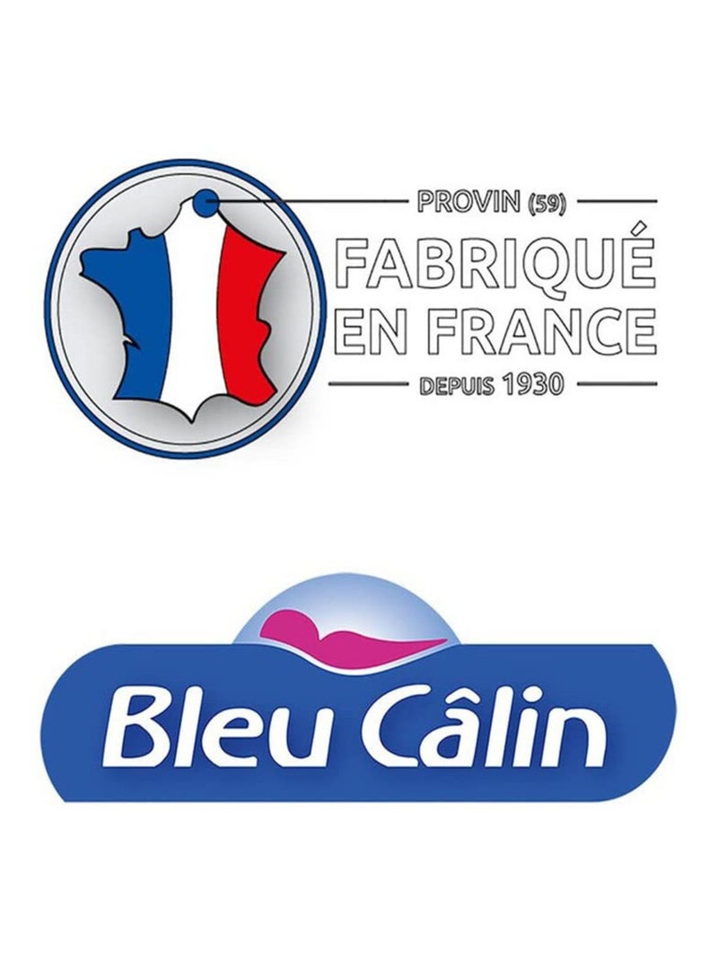 Lot de 2 oreillers - Bleu Calin - Polyester Blanc - Kiabi