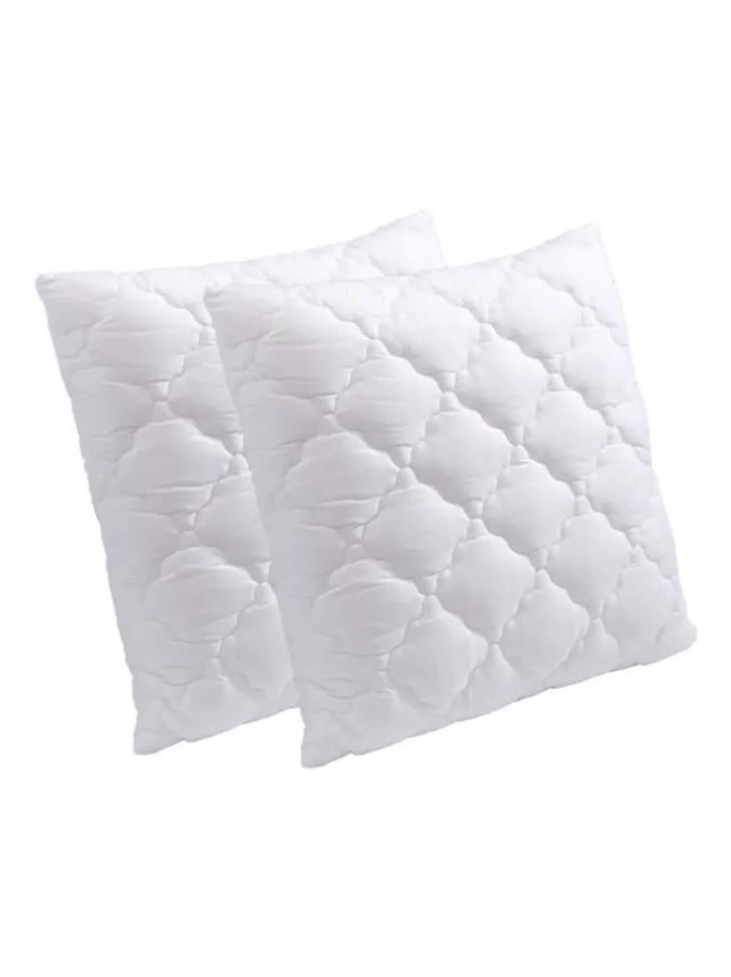 Lot de 2 oreillers 65 x 65, Mousse à mémoire de Forme, Spécial Cervicale, Promo Linge Blanc - Kiabi