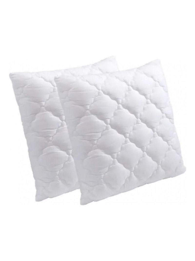 Lot de 2 oreillers 65 x 65, Mousse à mémoire de Forme, Spécial Cervicale, Promo Linge N/A - Kiabi
