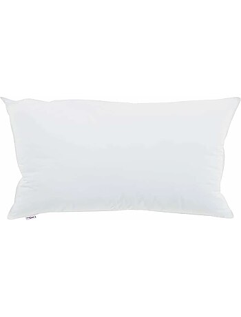 Lot de 2 oreillers coton fibre de bambou 40x80 blanc - vidaxl