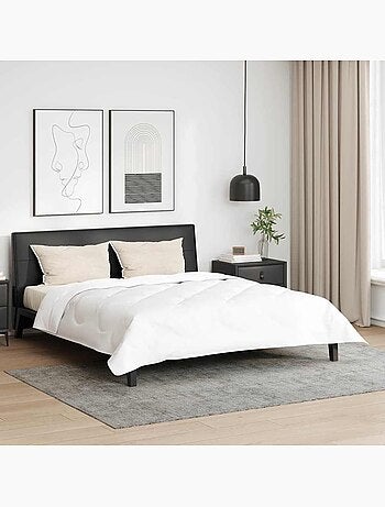 Lot de 2 oreillers coton fibre de bambou 40x80 blanc - vidaxl